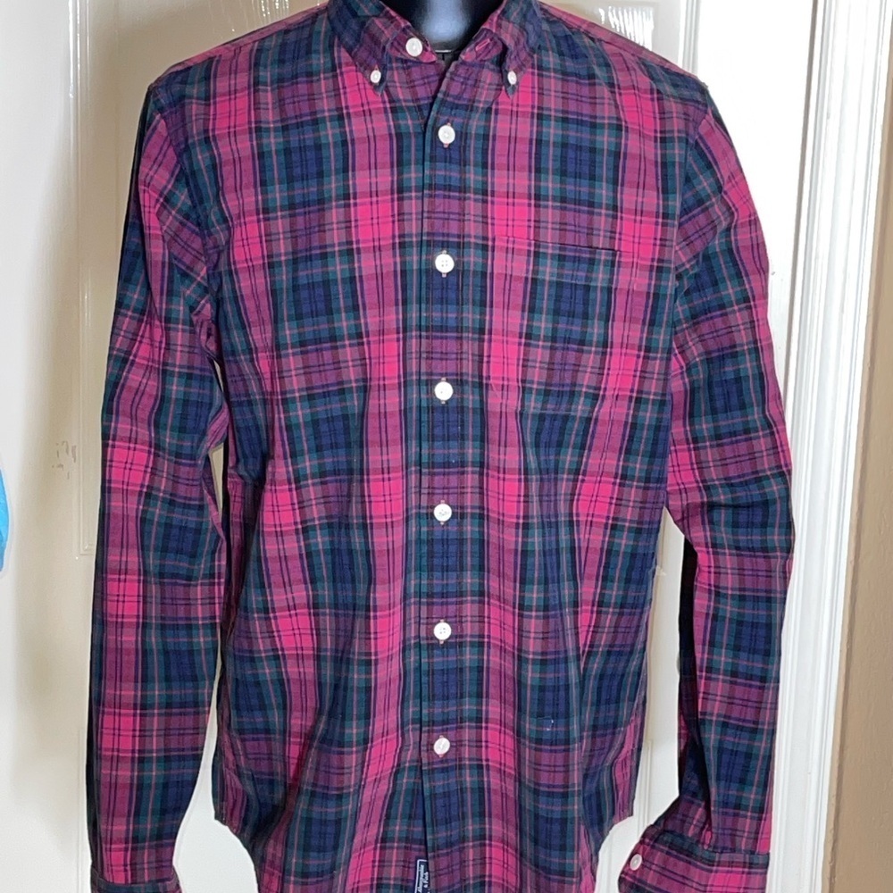 Abercrombie & Fitch Shirt Mens Large Red Plaid shirt VTG​​​​​